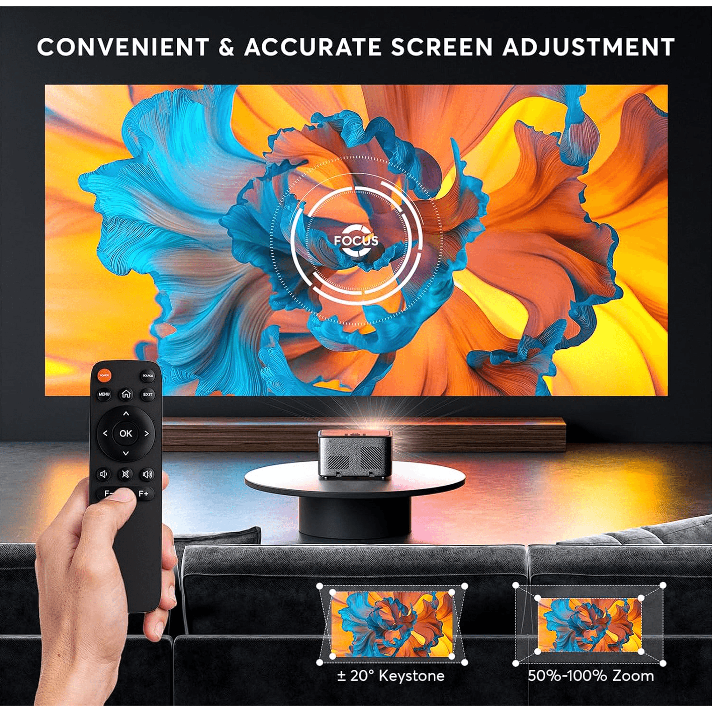 4K Projector with built in speaker | TrabsEnterprises 4K Projector with built in speaker - Image 3