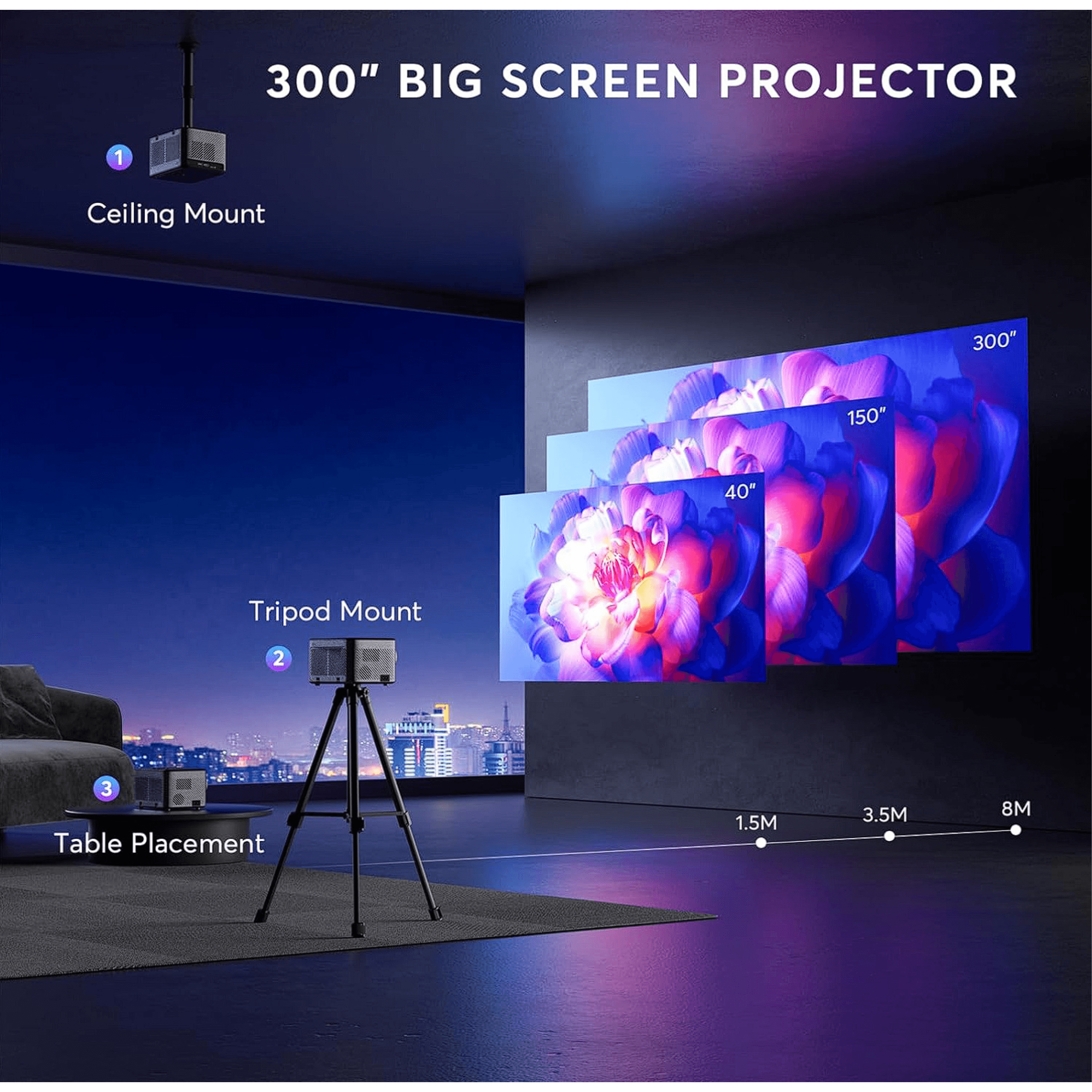 4K Projector with built in speaker | TrabsEnterprises 4K Projector with built in speaker - Image 5