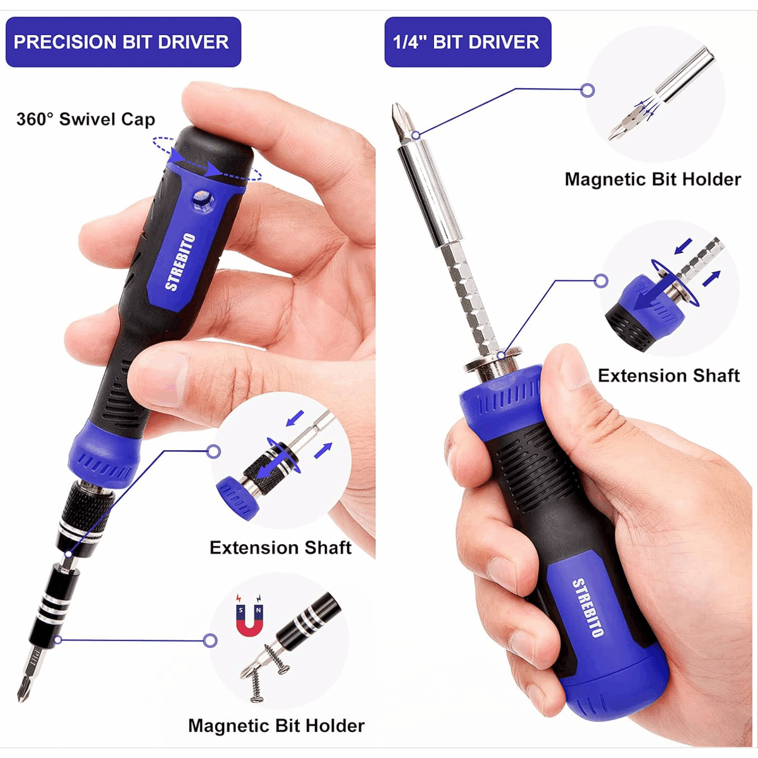 Precision Screwdriver Set 191-Piece Multi-Bit Screwdriver 1/4 Inch Nut Driver Home Improvement Tool Electronic Repair Kit for Laptop, PC, Cellphones & other forms of electronics | TrabsEnterprises Precision Screwdriver Set 191-Piece Multi-Bit Screwdriver 1/4 Inch Nut Driver Home Improvement Tool Electronic Repair Kit for Laptop, PC, Cellphones & other forms of electronics - Image 4