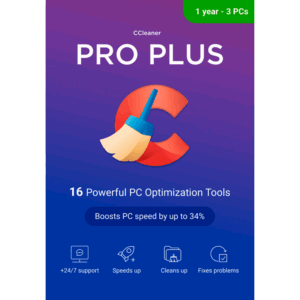 CCleaner Professional Plus (PC, Android, Mac) 3 Devices 1 Year